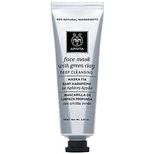 Image of Apivita Face Mask with Green Clay for Deep Cleansing - 50ml