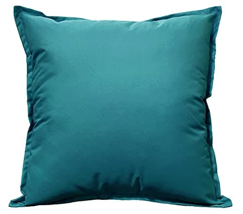Image of Olivia Rocco Outdoor Cushion Waterproof Garden Scatter Cushions Pad Filled Sqaure Decorative Seat Bench, 43 x 43 cm Teal