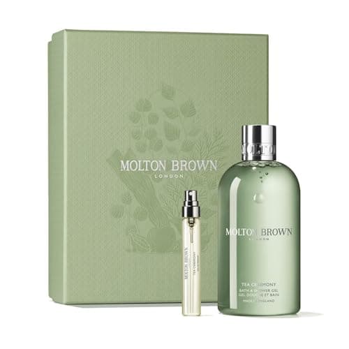 Image of Molton Brown Tea Ceremony Gift Set - Eau de Parfum 7.5 ml, Bath & Shower Gel 300 ml, Luxury Scented Beauty Fragrence Gift Set for Women, Mothers Day