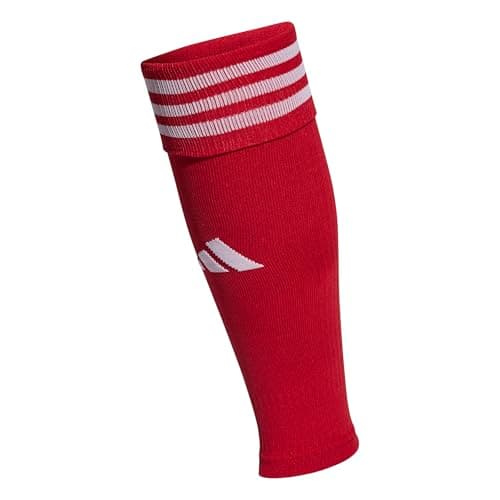 Image of adidas Unisex Kids Team Sleeves Socks, Team Power Red 2 / White, 7-8 Years