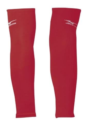 Image of Mizuno Women's Arm Sleeves, Red, OSFM