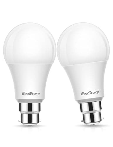 Image of EvaStary B22 Bayonet Light Bulb, 23W A70 Super Bright LED Bulbs Bayonet 200W Equivalent, 3000K Warm White, BC 2100 Lumens Energy Saving Bulb, Pack of 2