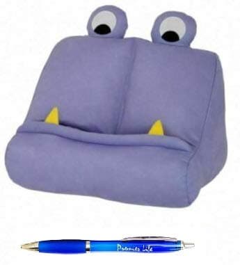 Image of iPad Book Tablet Holder Stand for Kids, Soft Plush Bookholder eReader Mookmonster Purple