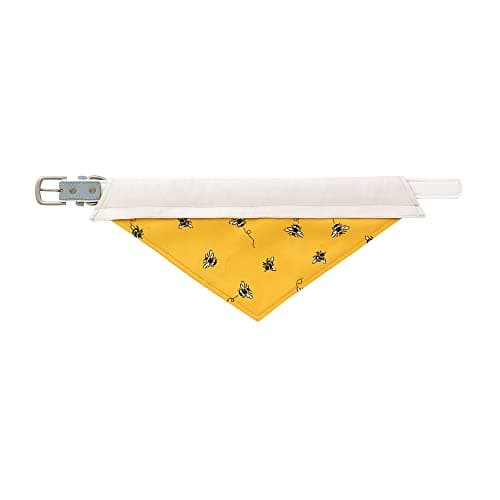 Image of Pet Brands Cath Kidston Dog Bandana, 100% Cotton Machine Washable Dog/Puppy Reversible Neckerchief - 35x17cm, Yellow
