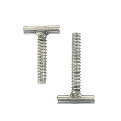 Image of T Shape Screws,T-Slot Bolts,2pcs M16 50~150mm T-shaped Threaded Rod Clamping Cap Bolt GB37 304 Stainless Steel T-groove Screw(M16*120mm)