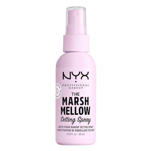 Image of NYX Professional Makeup Setting Spray, Marshmellow Matte Setting Spray, Up to 16 Hour Wear, Smudge-Resistant, Transfer-Resistant, Mattifying and Smoothing, 60ml