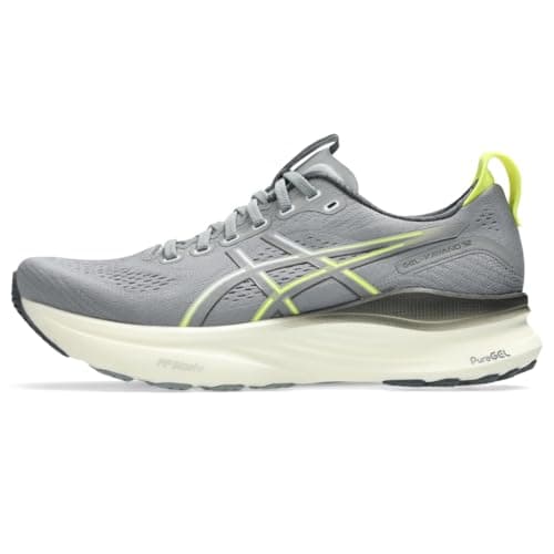 Image of ASICS Men's Gel-Kayano 32 Running Shoes, Gravel/Citron, 10 UK