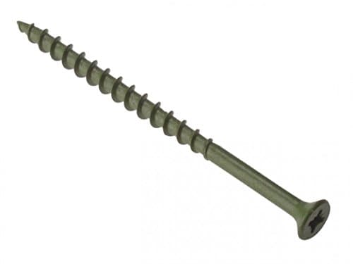 Image of ForgeFix Countersunk Decking Screws | 4.5 x 75mm | Green | Box 200