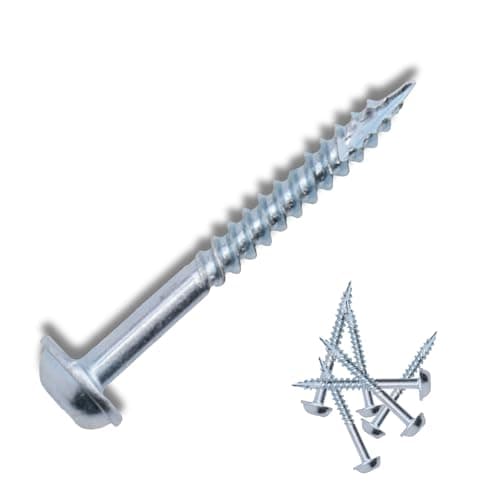Image of E.P.H. Pocket Hole Screws, No.8 x 32mm, Pack of 500, Fine Self-Cutting Thread, Square Drive, For Hardwoods, EPH732500F