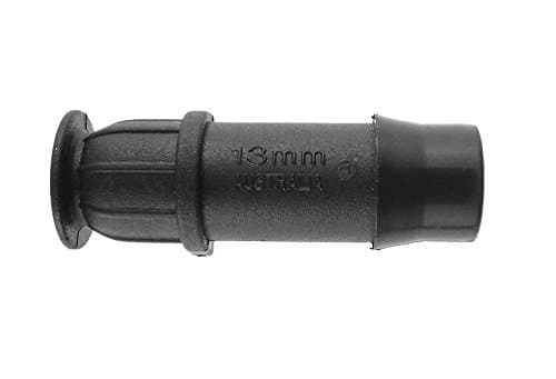 Image of Pipe fitting - 13mm stop end (pack of 5), barbed connector plug for irrigation pipe