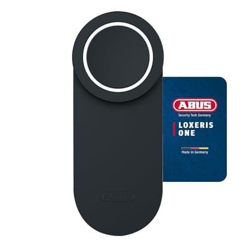 Image of ABUS Loxeris One Door Lock Drive - Smart Opening and Closing of Entrance Door via App - Electronic Door Lock with Access Control - Easy Installation Without Cable Pulling - Black