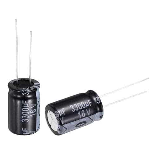 Image of sourcing map 3300uF 16V 13x21mm Electrolytic Capacitor, Radial Leads Aluminum Capacitors for TVs, LCD Monitor, VCD, 10Pcs