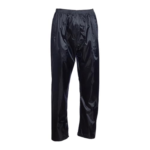 Image of Blackrock Cotswold Waterproof Trousers, Mens Womens Unisex Overtrousers, Fully Taped Seams, Protective Work & Utility, Rain, Outdoors, Wet Weather, Adult, Ladies, Size Medium (34-36" Waist) Black