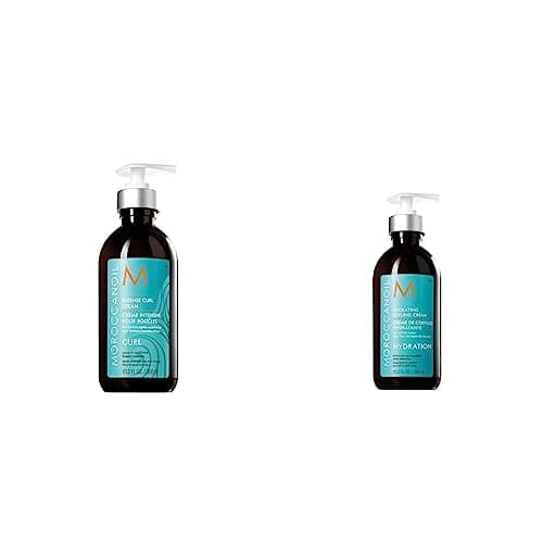 Image of Moroccanoil Hydrating Styling Cream, 300ml & Intense Curl Cream, 300ml