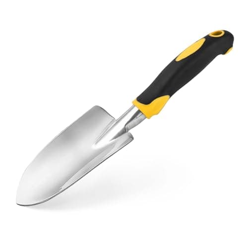 Image of Garden Trowel Hand Shovel Aluminum Alloy Shovel for Planting Transplanting Weeding Moving (Smooth)