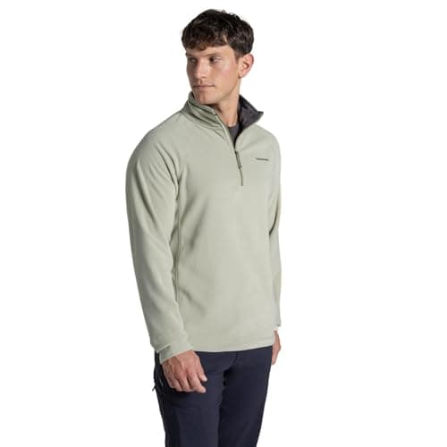 Image of Craghoppers Mens Corey VI Half Zip Fleece, Bayleaf, XL EU