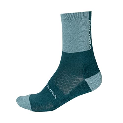Image of Endura BaaBaa Merino Winter Socks for Cycling | Warmth and Breathability Socks, Green, One Size