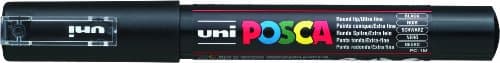 Image of Posca UNI-BALL MARKER PEN PC-1M - BLACK - SINGLE PEN