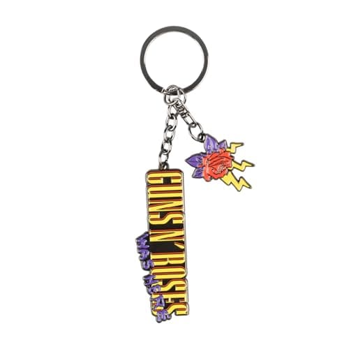 Image of Grupo Erik Keyring - Guns N Roses Merch | Official Merchandise Guns And Roses Gifts Under 10 Pounds, Keychain Music Gifts For Men & Women, Cute Keyring, Cool Keyrings