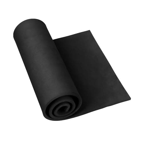 Image of Do²ping Black Foam Sheets Roll, 10mm Thick Premium Cosplay EVA Foam Sheet, 35x99cm High Density 86kg/m3 Craft Foam for Costume, Crafts, DIY Projects (10mm Black)