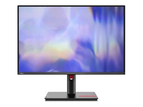 Image of Lenovo ThinkVision T24d-30 - LED monitor - 61 cm (24") - 1920 x 1200 Full HD (1080p) @ 100 Hz - IPS - 300 cd/m² - 1500:1-4 ms - HDMI, VGA, DisplayPort - Speakers - Raven Black