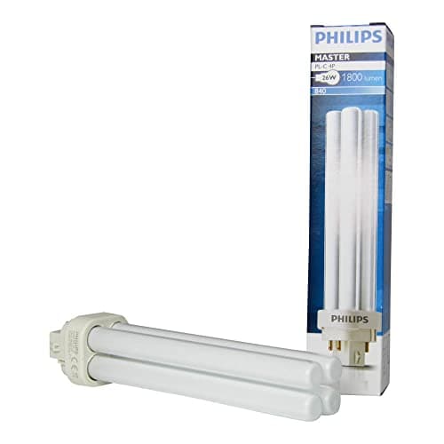 Image of Philips Master PL-C 26W 4 Pin Energy Saving Cool White (4000k) Compact Florescent Bulb, G24Q-3, 26 W