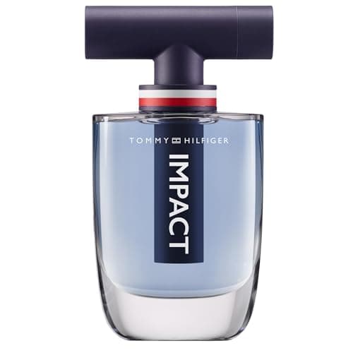 Image of Tommy Hilfiger - Impact Eau de Toilette 100 ml - Perfume for Men - Aromatic Woody Fragrance - Citrus and Woody notes - Transparent Glass Bottle