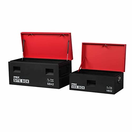 Image of Hilka Tools VB32SB42 Van/Site Combination Box, Red/Black, 32/42-Inch