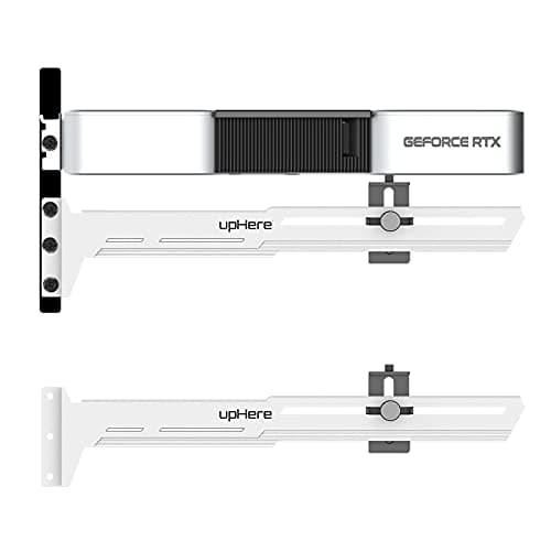 Image of upHere White GPU Brace Support Video Card Graphics Card Sag Holder/Holster Bracket,Single or Dual Slot Cards,G276WT