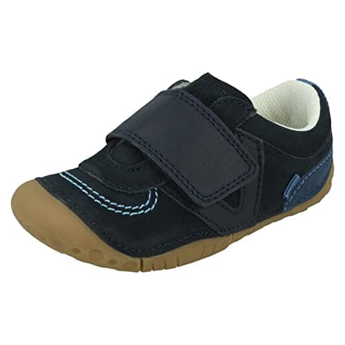Image of Start-rite Shuffle 0786 Navy Boys Nubuck First Shoes F-Standard 5 Child UK