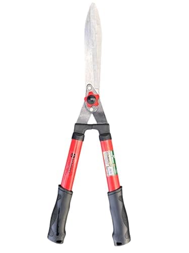 Image of 23" Hedge Shears with Razor Sharp Carbon Steel Blades – Rust-Resistant Garden Trimmer for Bushes, Shrubs, Grass – Lightweight Manual Hedge Clipper with Anti-Slip Handles for Easy Precision Cutting