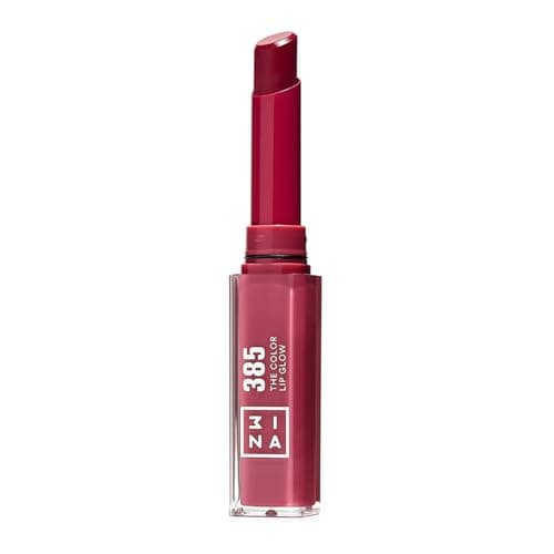 Image of 3INA MAKEUP - The Color Lip Glow 385 - Berry Pink Colour Lip Balm with Shea Butter to Moisturise the Lips - Shiny and Glowy Colour Lipstick - Highly Pigmented Lip Colour