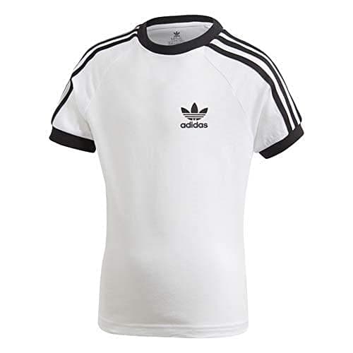 Image of adidas Originals Kids' 3-Stripes Tee T-Shirt, White/Black, Medium
