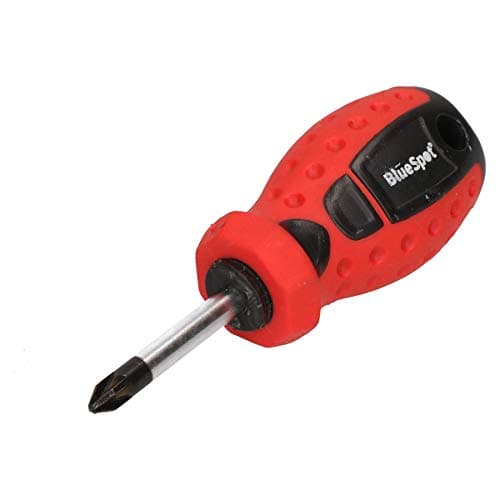 Image of PZ2 x 38mm Pozi Stubby Screwdriver with Magnetic Tip and Rubber Handle