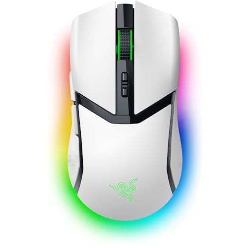 Image of Razer Cobra Pro Wireless Gaming Mouse, 10 Customizable Controls, Chroma RGB Lighting, 30K Optical Sensor, Gen-3 Optical Switches, 2.4GHz, Bluetooth & USB Type C, Up to 170 Hr Battery - White