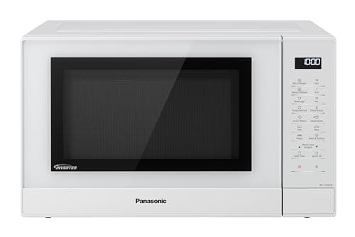 Image of Panasonic NN-ST45KWBPQ Microwave Oven, 32 Litres, 1000W, Turntable, Easy Operation LCD, Touch Control Panel, 21 Auto Programs with Junior Menu (Puree & Porridge) LED Interior bulb, White