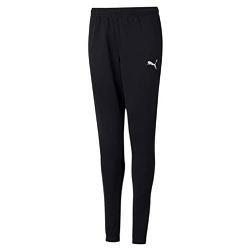 Image of PUMA Boy's Teamrise Poly Training Pants Jogginghose, Black White, 11-12 Y