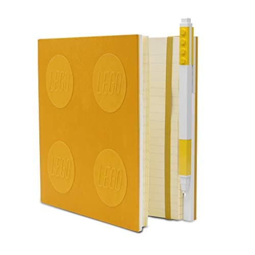 Image of LEGO Stationery Locking Notebook with Gel Pen - Yellow