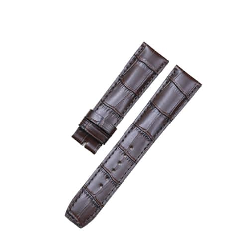 Image of NKCVEZBW Compatible With Baume & Mercier HAMPTON CLASSIMA 10597/10310 Calf Leather Watch Bands Top Layer Leather Accessories(Dark Brown without b,22mm)