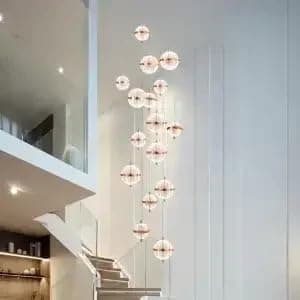 Image of Pendant Lights, Modern Luxury Pendant Lights for Living Room Dining Table Minimalist Loft Apartments Villas Staircase Chandelier Home Decoration(3color Light,13 Heads)