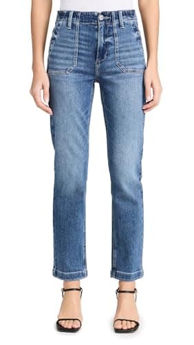 Image of PAIGE Women's Mayslie Straight Ankle, Rock Show, 25