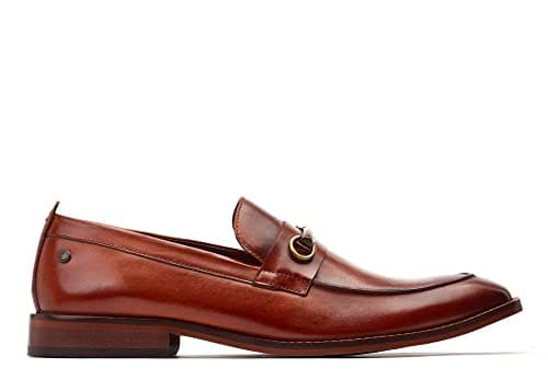 Image of Base London Mens Coda Washed Tan Buckle Loafer UK 7