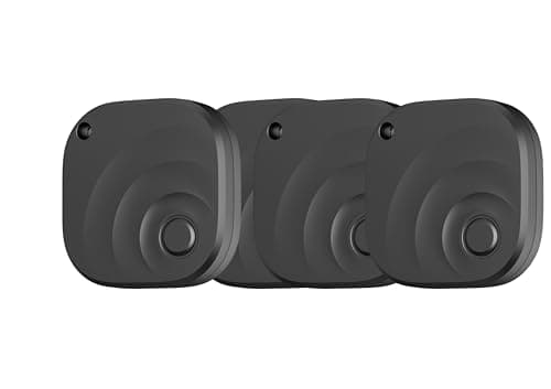 Image of TIMU Smart Tracker Tag 4 Pack for iOS and Android, Bluetooth 5.4 tracker Tag Works on Google and Apple's "Find My" app, 2 Years of Use, IP67 Waterproof Key Finder/Item Finder/Luggage Tracker（Black）