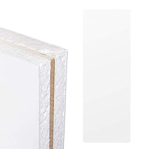 Image of White UPVC Flat Door Panel MDF Reinforced (W: 1500mm x H: 750mm x D: 24mm) 24mm Thick Plastic