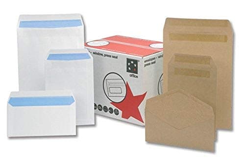 Image of 5 Star C4 Envelopes Self Seal Strong Pocket 115gsm Manilla Brown (Pack of 250)