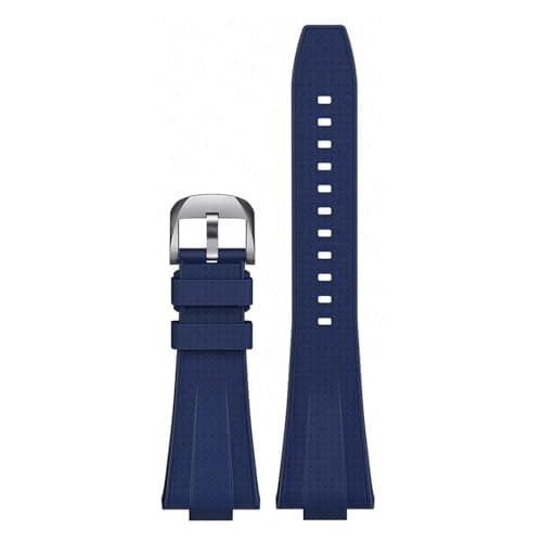 Image of SSNAWBA Silicone Strap Compatible With Tissot PRX Powermatic 40mm Quick Release Pin Buckle Men Sport Waterproof Replace Bracelet Watch Band 12mm(Dark blue)
