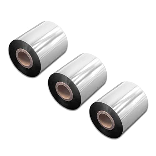 Image of vhbw 3X Thermal Ribbon Compatible with Citizen CL-S6621, CL-S631 Label Printer, 70 mm x 300 m, Wax Resin, Black