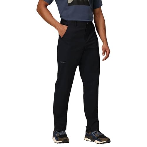 Image of Marmot Men's Arch Rock Pant, Water-Repellent Trekking Trousers, Breathable Softshell Functional Trousers, Windproof Hiking Pant, Black, 40