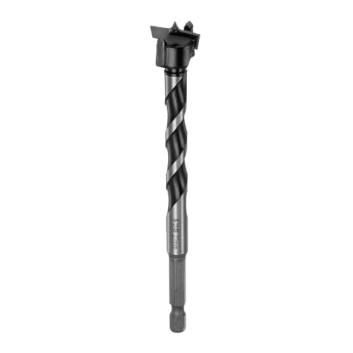 Image of sourcing map Forstner Drill Bit 22mm (7/8") Dia 125mm (5") Extra Long Tungsten Carbide Forstner Bit Opener for Hinge Wood Hole Drilling Woodworking