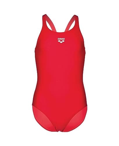 Image of ARENA Dynamo Junior R Girl's One-piece Swimsuit, Sports Swimsuit in Chlorine and Salt Resistant Maxfit ECO-Fabric with UPF 50+ UV Protection Red